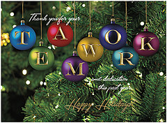 Select a verse or create your own. Teamwork Ornaments H1534U-AA